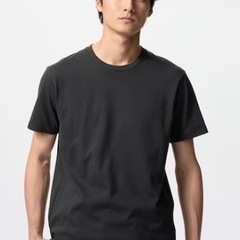 新品未開封　ユニクロ　クルーネックTシャツ　ダークグリーン　Mサイズ　メンズの画像