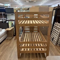 ジモティー限定価格！S248 ⭐ NITORI ニトリ ２段ベッド ルシエル LBR 幅103cm USEDの画像