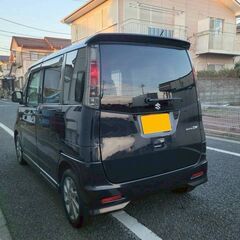 スズキ　パレットSWリミテッドⅡ（特別仕様車）　車検9/6　走行63000ｋ　両側パワースライド　黒革調シートカバー　社外メモリーナビ＆地デジＴＶ　Bカメラ　純正14AW　キセノン＆フォグの画像