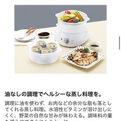 【動作確認済】フードスチーマー 蒸籠蒸し
の画像