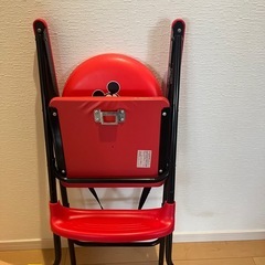【美品】カトージ ハイチェア 説明書、テーブル付き (ローチェアにもなる2way) ミッキー 廃版 の画像