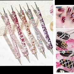 ネイル/ドットアートペン5本セット（新品）の画像