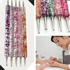 ネイル/ドットアートペン5本セット（新品）の画像