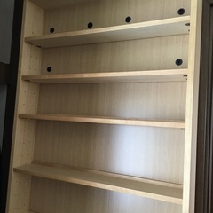 無印良品　組み合わせて使える木製収納　薄型の画像