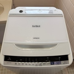 HITACHI  BEATWATH 洗濯機8㎏　BW-V80B（W）の画像