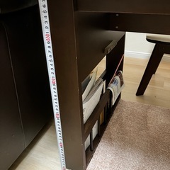 伸長式ダイニングテーブル＋チェア2脚セットの画像