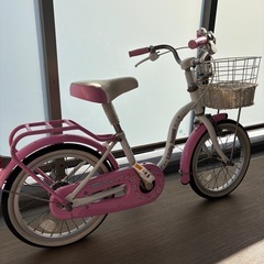 子供用自転車　16インチ　ピンクの画像