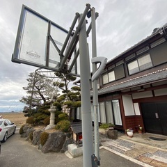 屋外バスケットゴールの画像