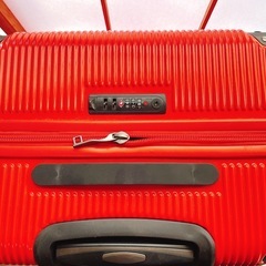 スーツケース キャリーケース キャリーバッグ ストッパー BRIGHTECH ブライテック 赤　レッド　超軽量 大型7-14日用 LLサイズ　100L TSAロック搭載 大容量 8輪 修学旅行 海外旅行 国内旅行 の画像