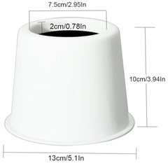 Uping 継ぎ脚　高さ調整　ホワイト　4個セットの画像