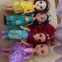 ディズニー　プリンセス　4体の画像