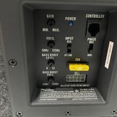 【DSP＋ウーファー付】カーオーディオ一式／SAIACO DSP・Pioneer TS-WX1210A／配線込みの画像