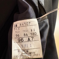 メンズブラックフォーマルの画像