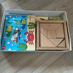 くもん　公文　タングラム　パズル　ANA 知育　木製の画像