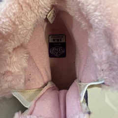 スノーブーツ 18 滑り止め金具付き　女の子の画像