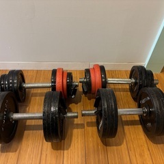 【無料／即引渡し/本日可】ダンベル70kg＋ベンチの画像