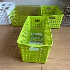 【本日のみ無料】収納カゴ／バスケット まとめ売り（4点）の画像