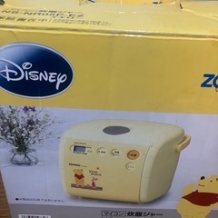 【お譲り先決まりました】象印＊プーさん炊飯器　３合炊き　メロディの画像