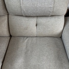 ニトリ　リクライニングソファ　ベージュの画像