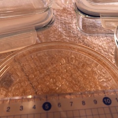 ガラス製品　ガラスタッパー4つとガラスボウル2つの画像