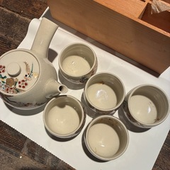 九谷焼　湯呑み5個　急須セット  未使用品の画像