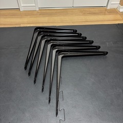 棚受け 金具 L字ブラケット 6本セットの画像