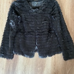 【美品】rienda リエンダ　ブラックファーコートの画像