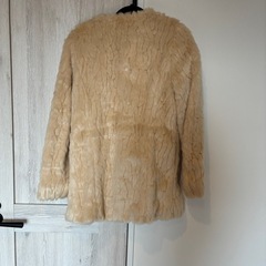 【美品】LIPSERVICE リップサービス　ファーコート　ベージュの画像