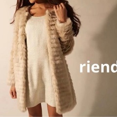 【美品】LIPSERVICE リップサービス　ファーコート　ベージュの画像