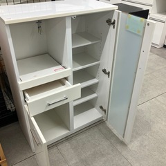 【トレファクピエリ守山店】【取りに来られる方限定】キッチンキャビネット　1枚扉　使用感有の画像