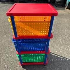 キッズ 子供 おもちゃ ラック バスケット　収納　の画像