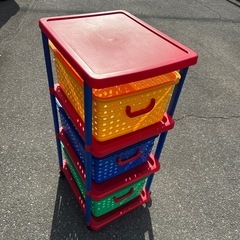 キッズ 子供 おもちゃ ラック バスケット　収納　の画像