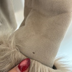 OZOC オゾック　ファー付き　ベージュ　ムートンコートの画像