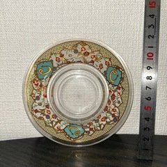 花柄模様 #ガラス製 灰皿 #コースター 小物入れの画像