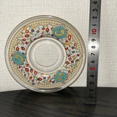 花柄模様 #ガラス製 灰皿 #コースター 小物入れの画像