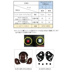 ヤマハ　バイクヘルメット　Mサイズの画像