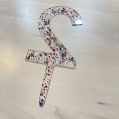 ケーキトッパー　2歳　クリアの画像