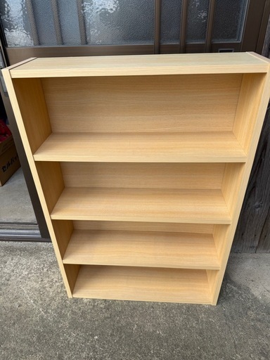 本棚　中古(昭和時代) 木目調本棚 (HAPI) 北宇智の収納家具《本棚》の中古あげます・譲ります