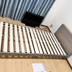 【RASIK】すのこシングルベッドフレーム×2の画像