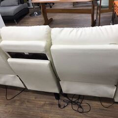 【ジャングルジャングル広陵店】家具　ニトリ　3人用電動ソファー　の画像