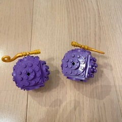LOGOブロック ワンピース ゴムゴムの実 悪魔の実 2個セットの画像