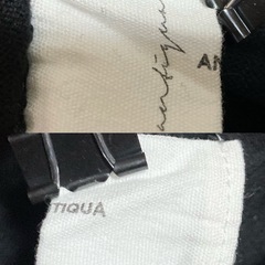 antiqua アンティカ クルーネック 天竺コットンニット ブラック フリーの画像