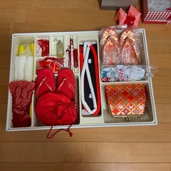 子供用結び帯　飾り　草履などの画像