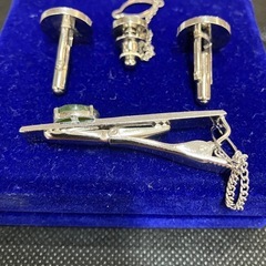 【全7品】特産本鼈甲 タイピン カフスセット+タイピンカフスセットの画像