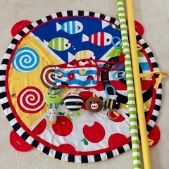 しましまぐるぐる カラフルジム ベビープレイマット 箱ありの画像