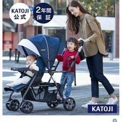 二人乗りベビーカーの画像