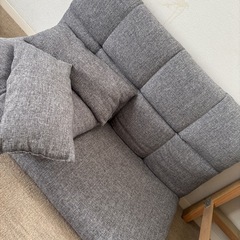 ２人掛けリクライニングカウチソファ
の画像