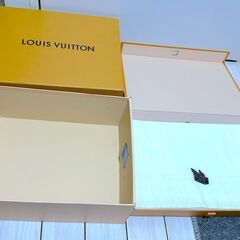 【ルイ・ヴィトン 空箱2点セット】LV シューズボックス＆ギフトボックス／保管用・撮影用・ディスプレイにの画像