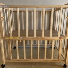 西松屋ハピネスベビーベッドの画像