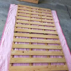 折りたたみすのこベッド　シングル✕2の画像